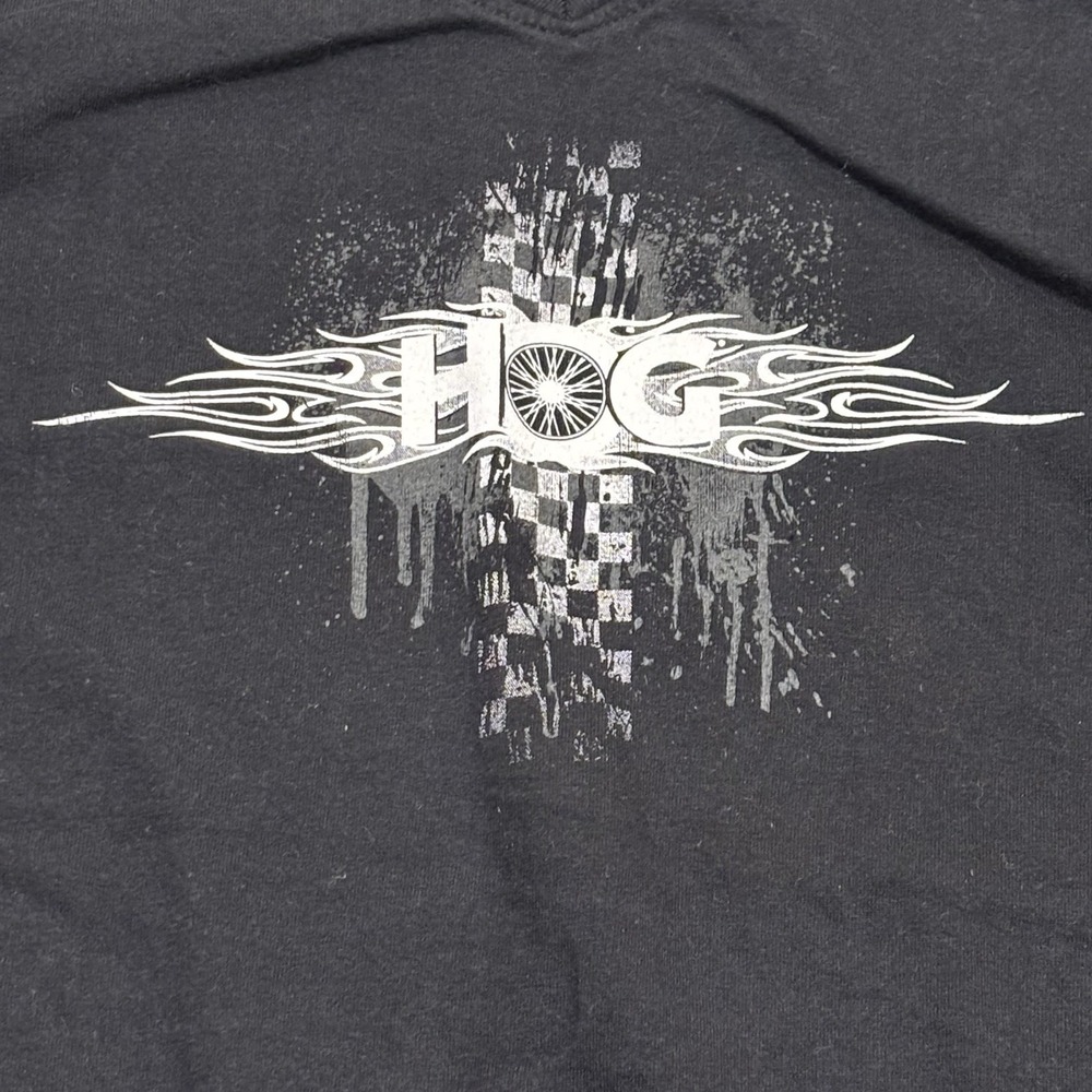LAT Harley Owners Group (H.O.G.) top Large Women's Black Sleeveless